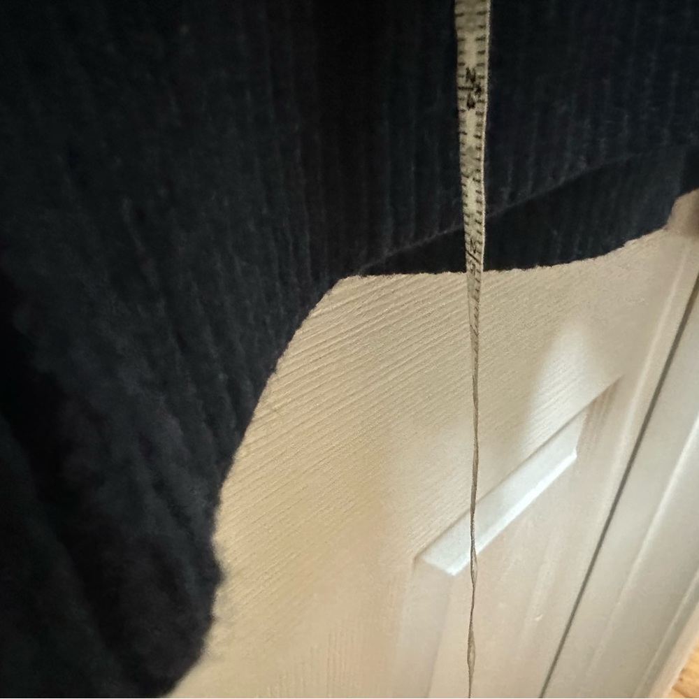 Sandro Navy Blue Knit Cardigan ribbed l large - Picture 3 of 7